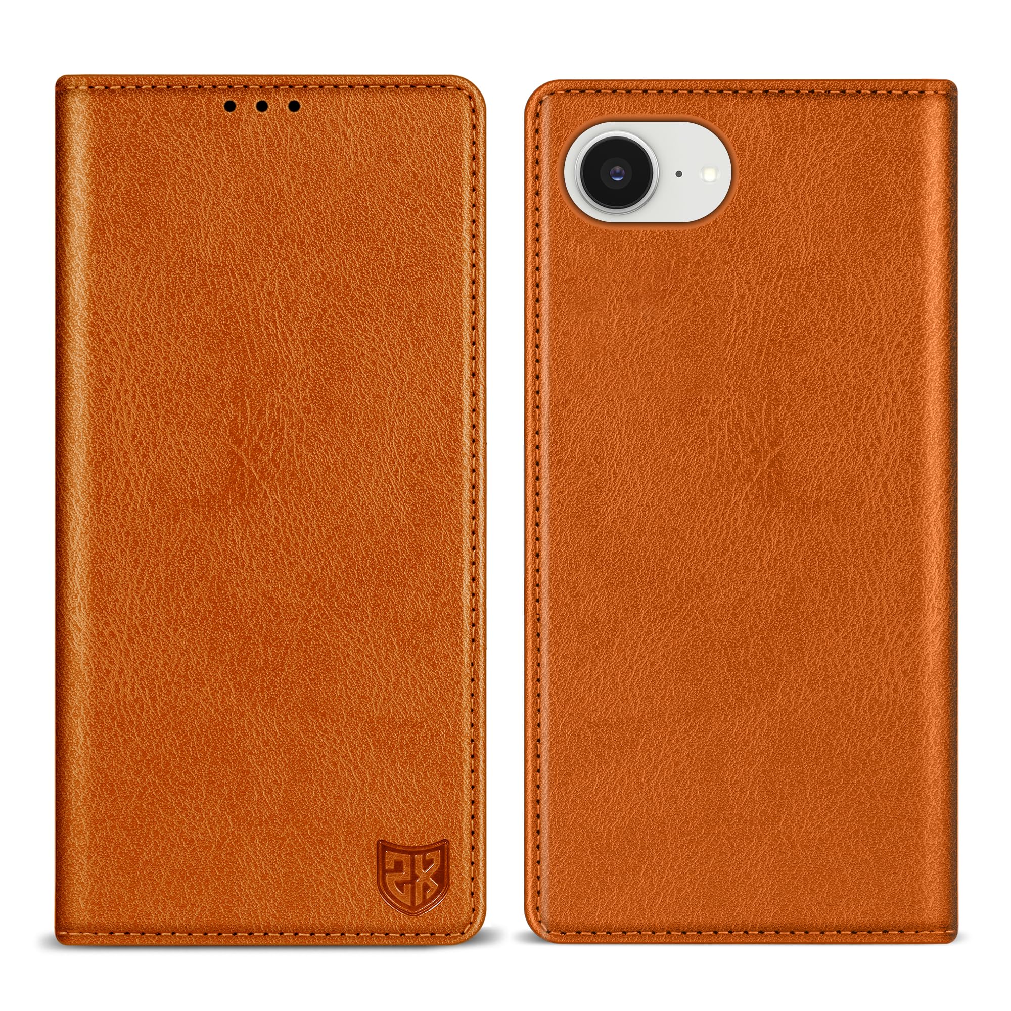 ZZXX for iPhone 16e Wallet Case with [RFID Blocking] Card Slot Stand Strong Magnetic Leather Flip Fold Protective Phone Case for iPhone 16e Case