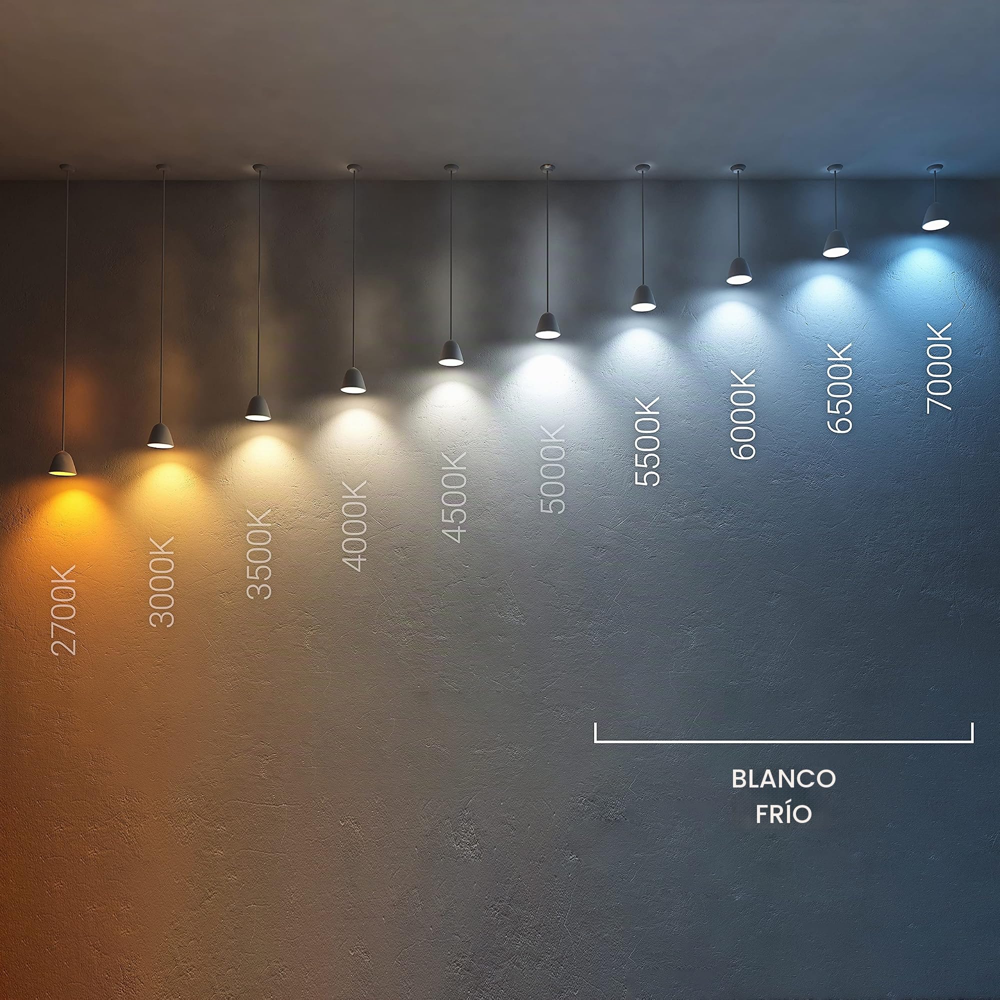 LEDKIA Panel LED 120x60 cm 60W 6000lm 6000K No Flicker Individual Bl