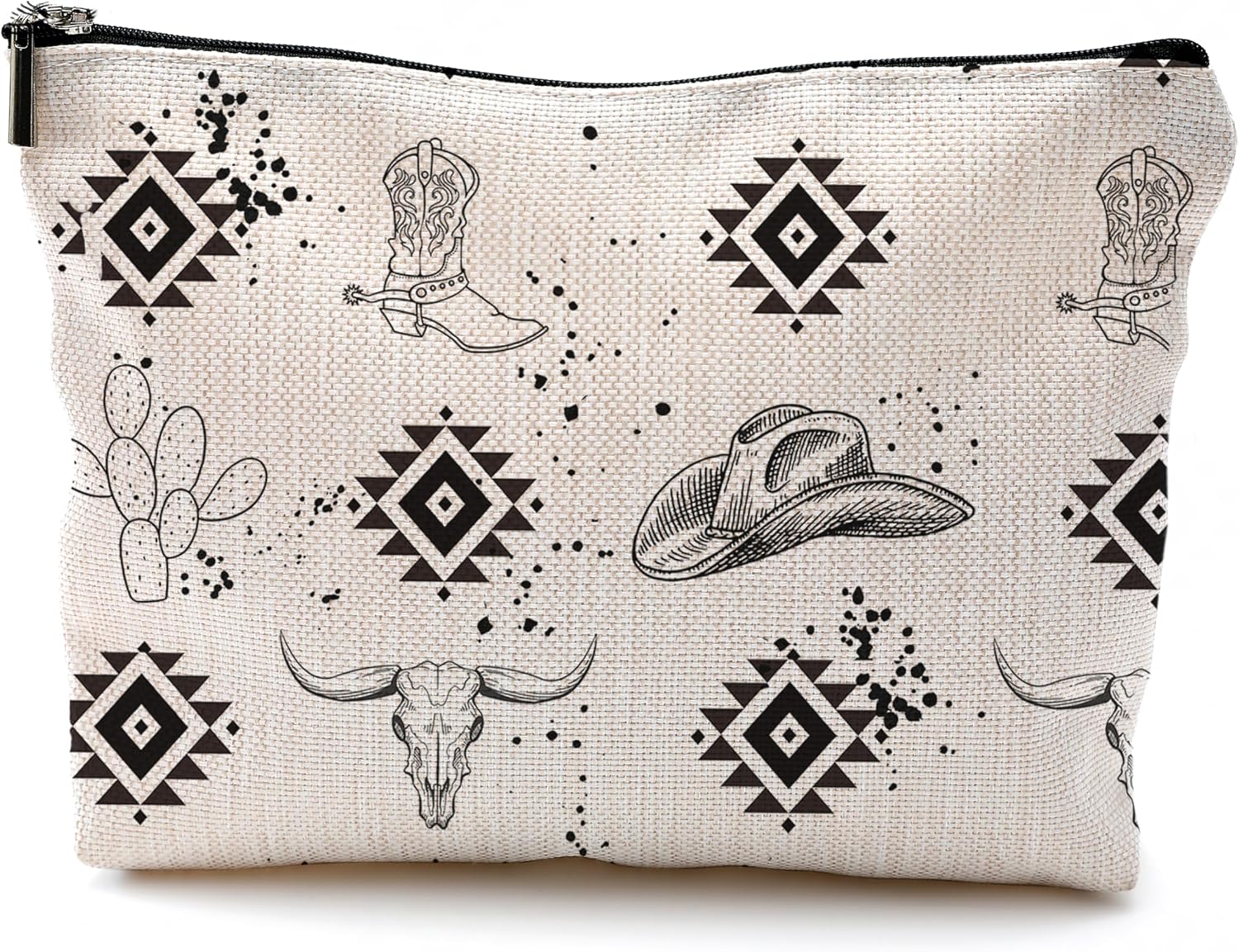 Western Makeup Bag, Gifts for Women, Cow Makeup Bag, Cowgirl Stuff and Gifts