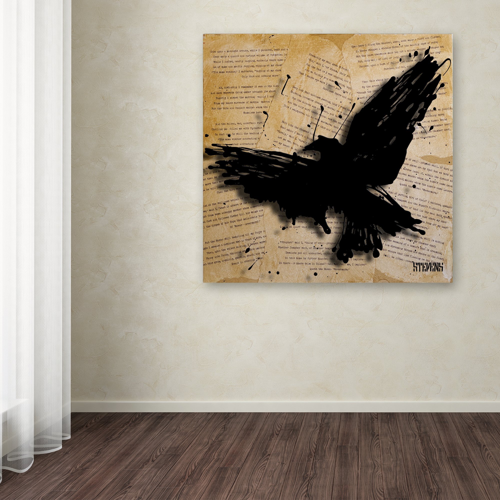 Amazon.com: Trademark Fine Art The Raven 2 Artwork by Roderick