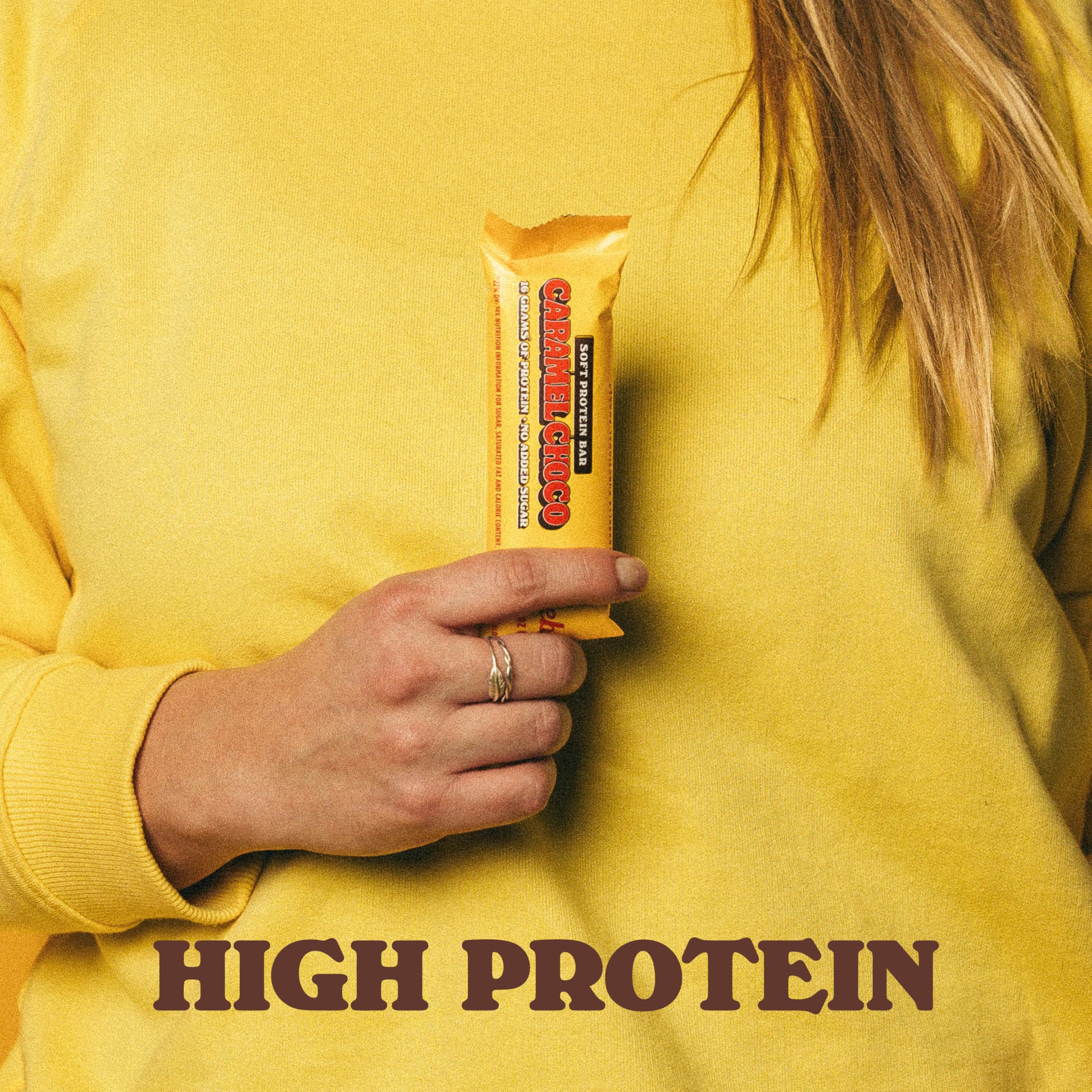 Barebells - Barritas Proteína - 16g Protein x Bar - Baja en azúcar y Calorías - Sin Aceite de Palma - Caramel Choco (12 Barritas x 55g) — view 3