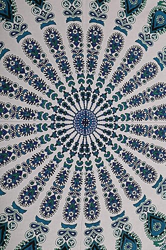 Miniatura 3 de Mandala Tapestry Duvet Cover with 2 Pillow Case Handmade Bedding Duvet Bohemian Comforter Double Size