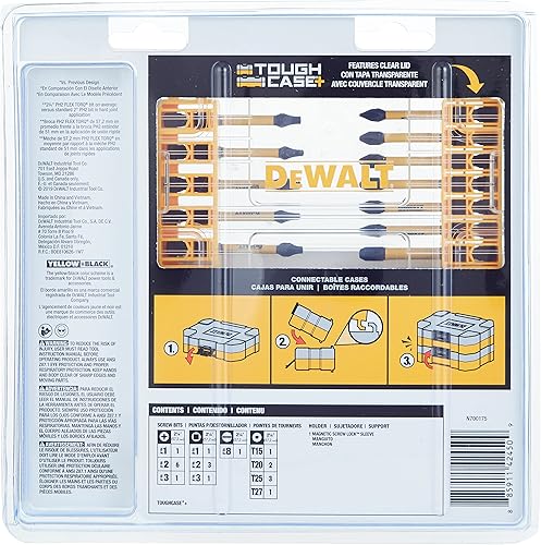 Miniatura 3 de DEWALT FlexTorq Juego de brocas de impacto de 22 piezas (DWA2FTS22IR)