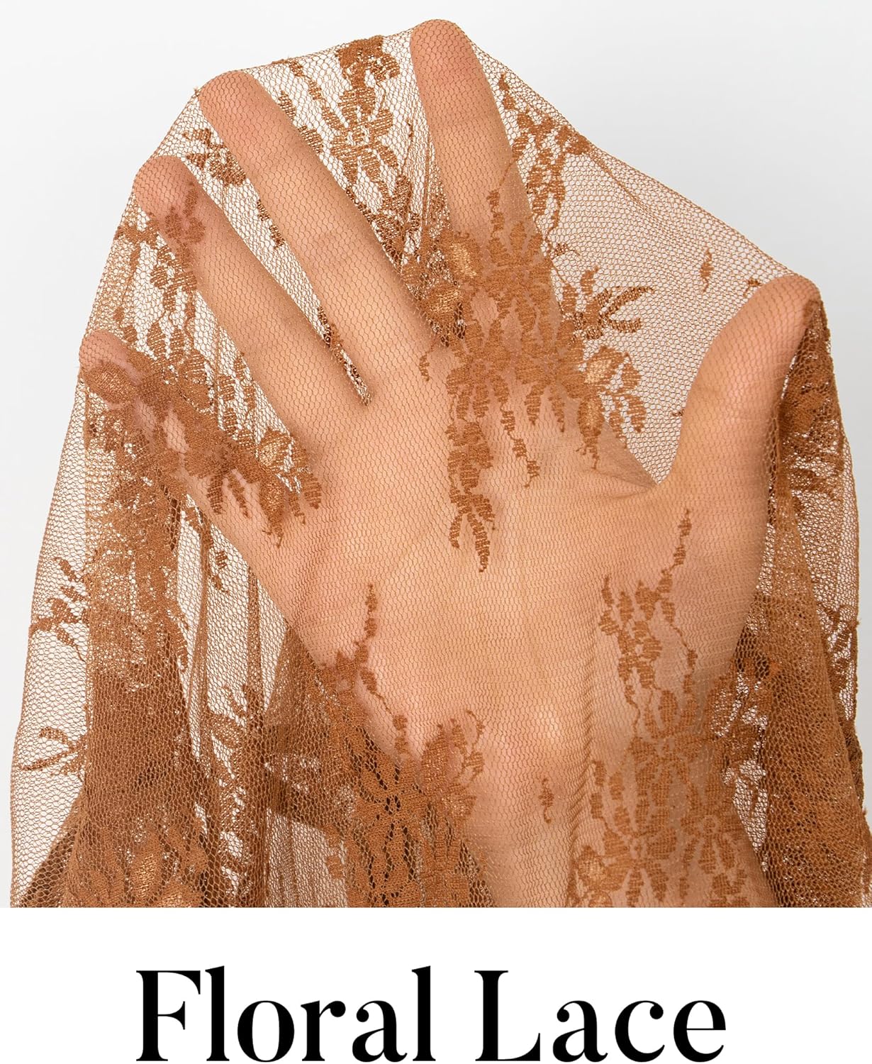 MEROKEETY Womens 2026 Long Sleeve Lace Sheer Mesh Tops Undershirt Sexy See Through Going Out Crewneck Blouse Shirts - Image 5