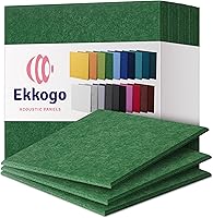 Vista 40 de Paneles insonorizantes de alta densidad para pared, forma hexagonal, paquete de 12 unidades de 14" x 12.1" x 0.4", color naranja de los años 70 70'S