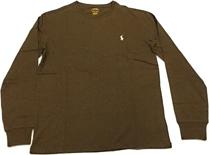 Amazon.com: Polo Ralph Lauren Hombre Logo Pony de manga larga playera, S,  Marrón : Ropa, Zapatos y Joyería