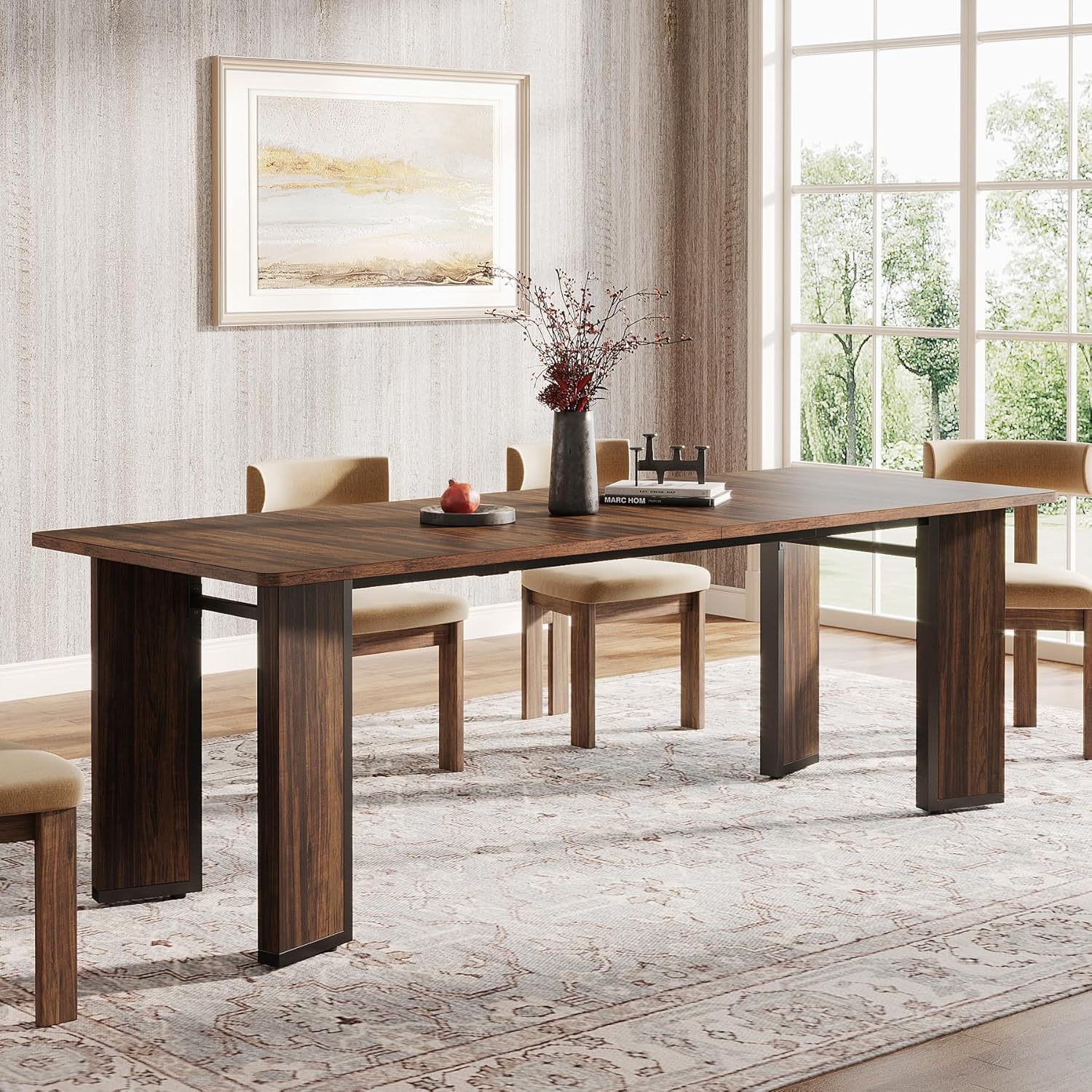 Tribesigns Rectangular Dining Table for 68 People, 78.8