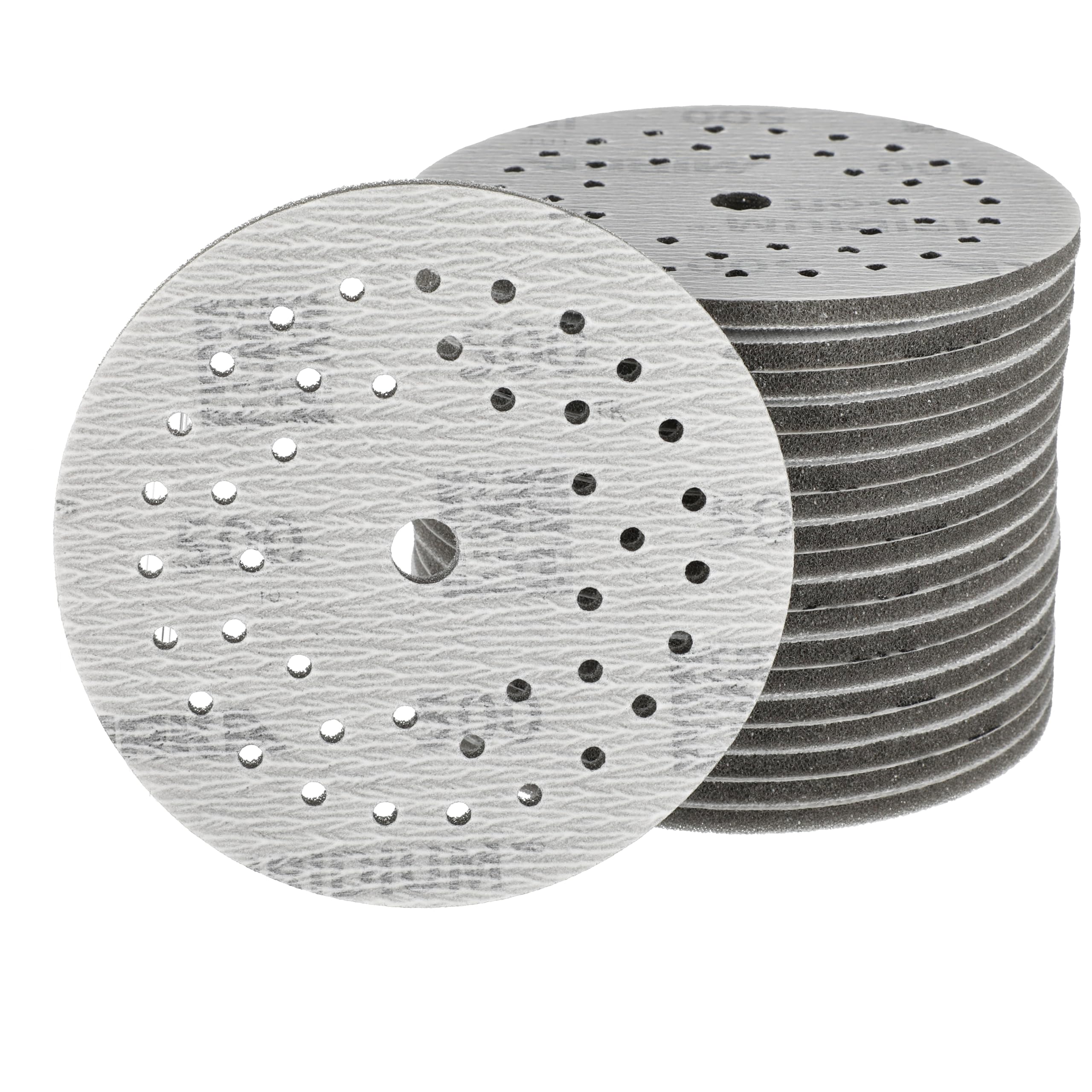 Mirka Iridium Soft discos lijadores Ø 125 mm/grano P500 / cierre adhesivo Multifit / 20 piezas/abrasivo con base de espuma para lijado preciso en seco, lijado de laca transparente, acabado