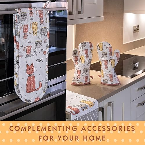 Miniatura 5 de SPOTTED DOG GIFT COMPANY Toallas de cocina para gatos, toallas de cocina para secar, toallas de cocina, paños de cocina, decoración con temática de