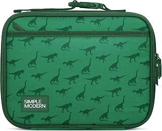Simple Modern Kids Lunch Box & Insulated Lunch Bag for School | Dinosaur | Hadley Cute Lunch Box for Girls, Boys, Toddlers | Fits Bento Box, Lunch Containers | Small Lunch Bag | Dino World