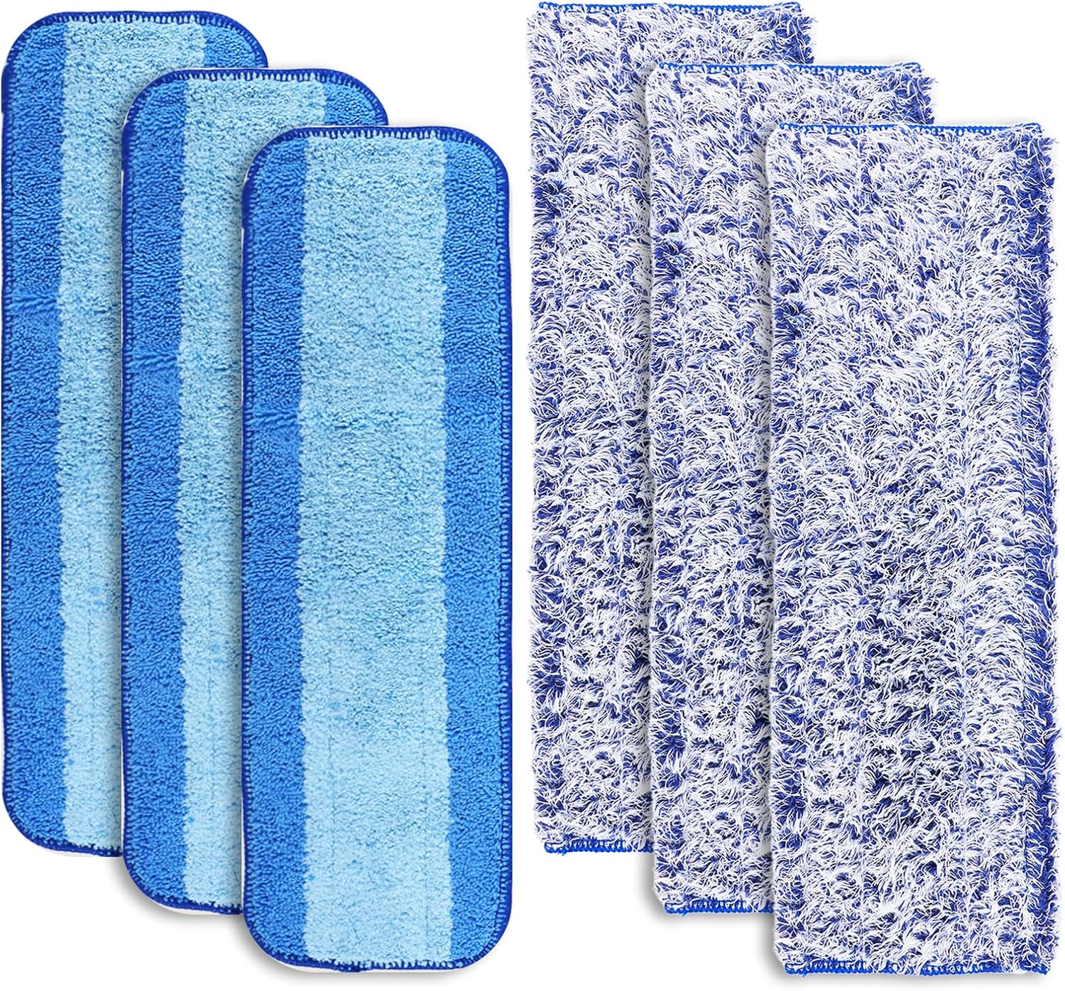 KINBOM 6pcs Mop Pads Replacement, Washable Microfiber Cleaning Pad
