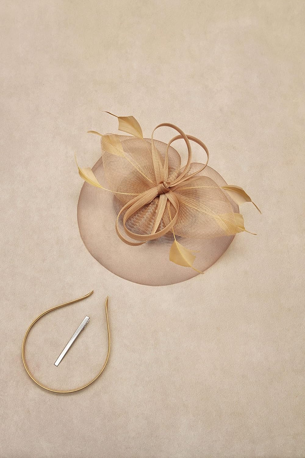 BABEYOND Women's Fascinator Hat Kentucky Hat Feather Derby Fascinator Tea Party Hat for Cocktail Wedding - Image 3