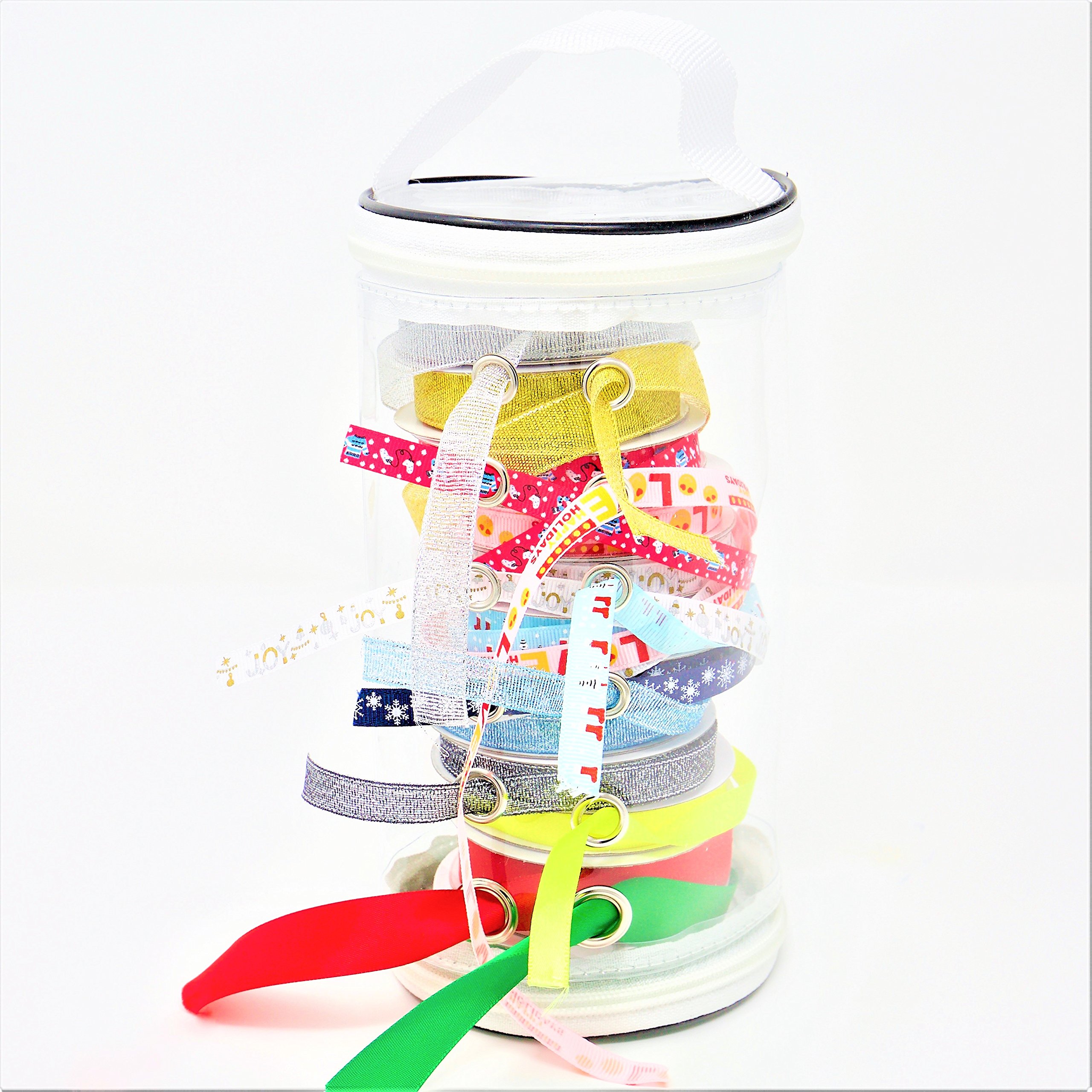 Wrapping Paper Organizer and Ribbon Organizer , Extra Long (36'') Clear