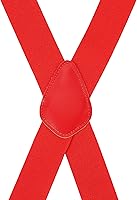 Vista 2 de Tirantes para hombre de 1.4 pulgadas de ancho, elásticos y espalda con clips de metal fuertes