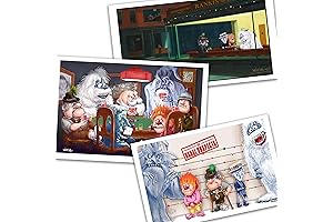 Christmas 3 Print Bundle: Christmas Poker Cards, Holiday Characters Meet Hopper Nighthawks...