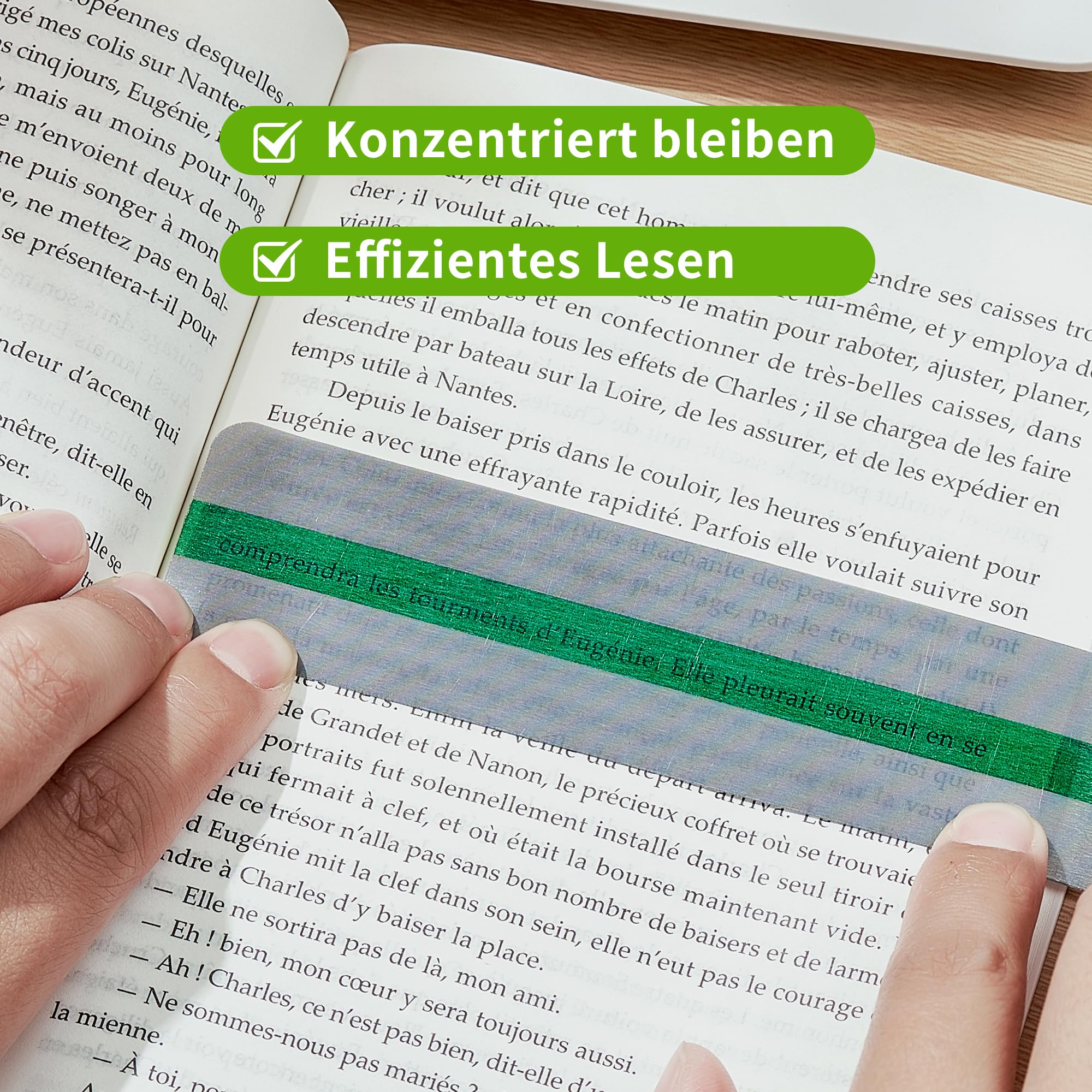 Raheem Gelbe Lesestreifen – 8 Stück, 19x7 Cm, Reduzieren Visuellen Stress Für Legasthenie & Leser