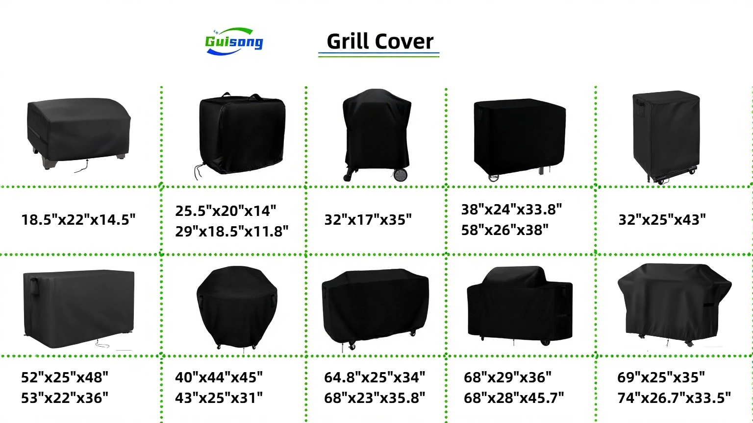 Amazon.com : Guisong Waterproof Griddle Cover, Dustproof BBQ