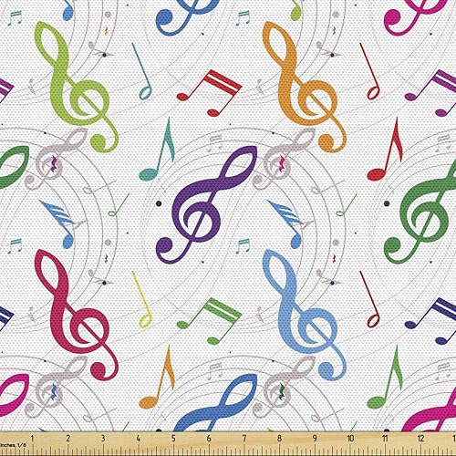 Miniatura 145 de Tela de panda Lunarable de The Yard, diseño de oso asiático con dibujos animados comiendo hojas y ramas, animal silvestre, tela decorativa para