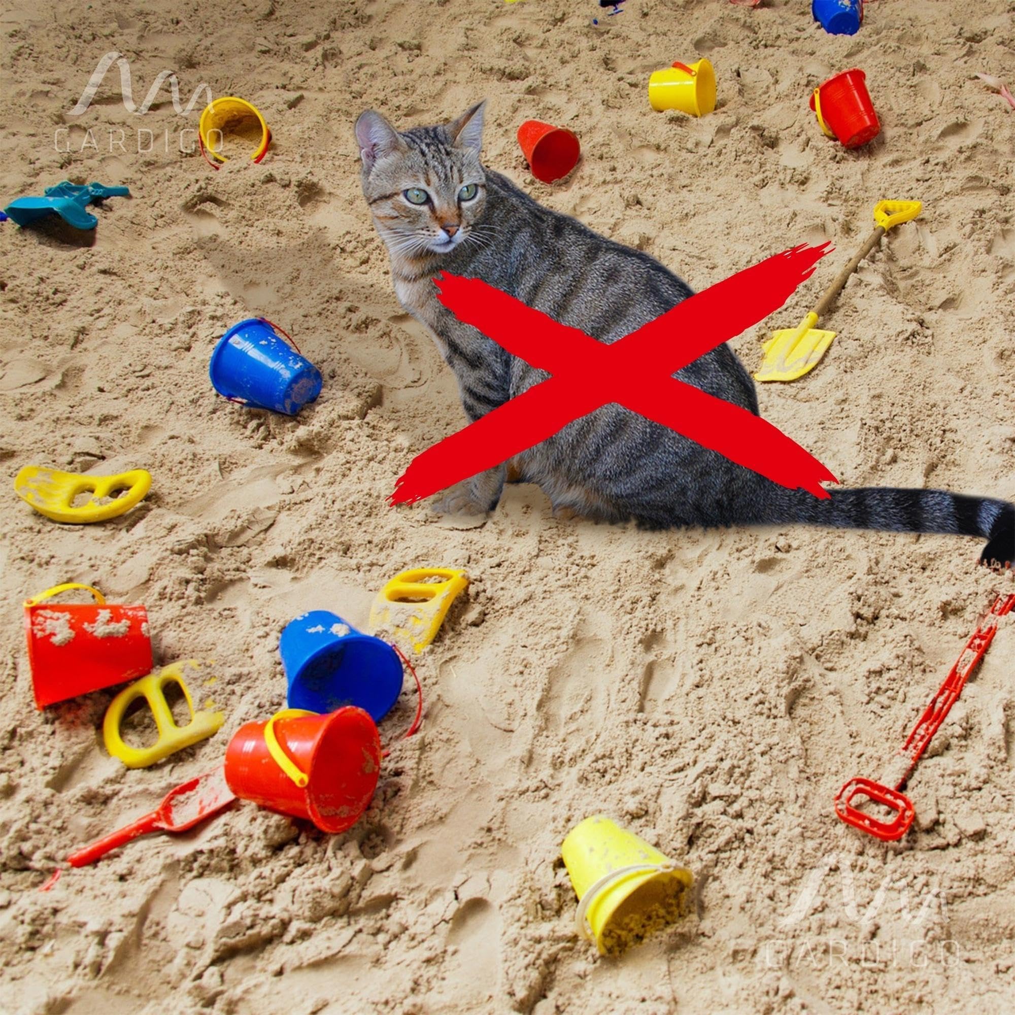 GARDIGO® Répulsif Ultrason Chats avec Piles Incluses – Éloigne Les Chats du Jardin, de la Voiture ou du Bac à Sable – Inaudible pour Les Chiens – Idéal pour Nichoirs et Terrasses