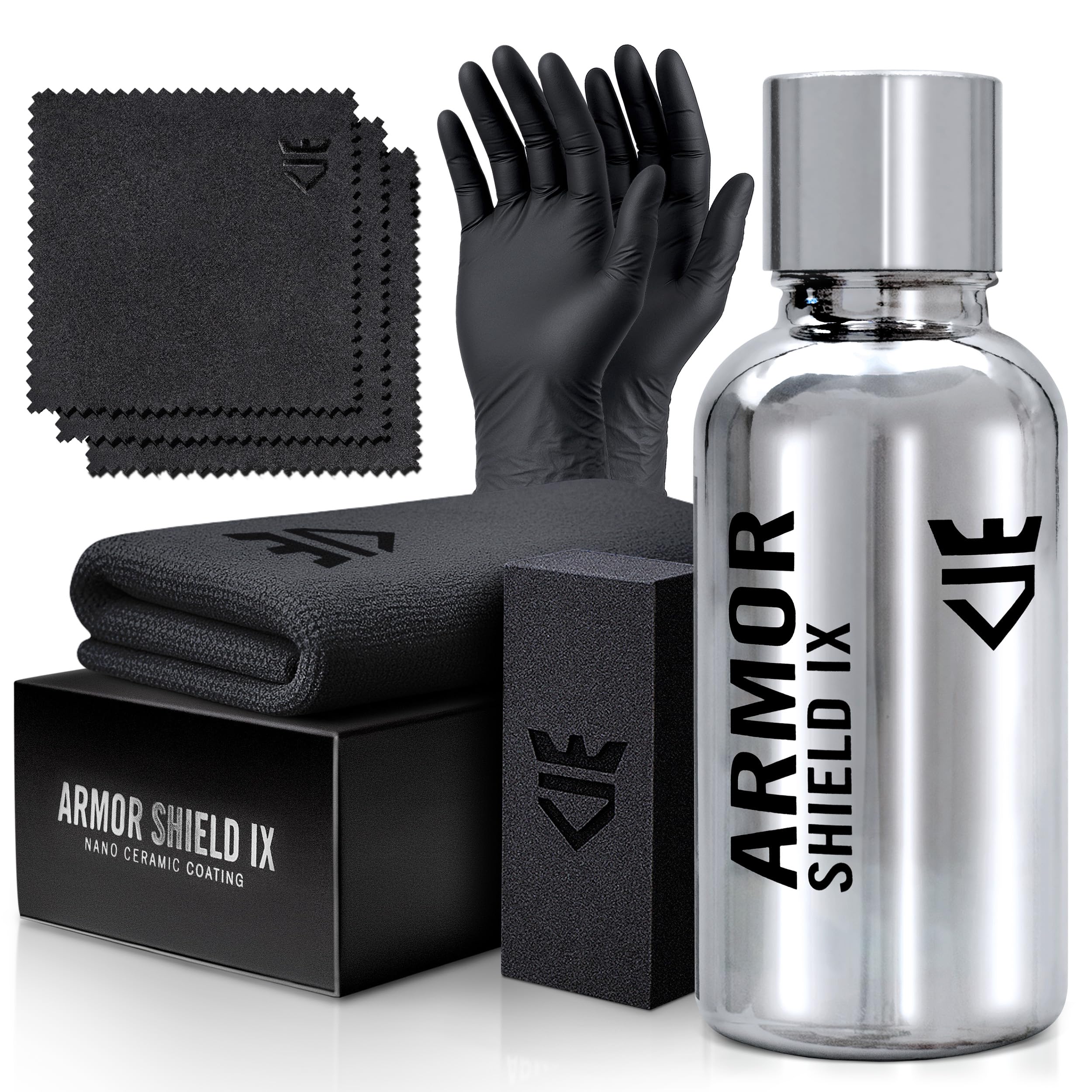 AvalonKing Armor Shield IX DIY Ceramic Coating For Cars | Car Detailing Kit For Gloss & Protection | 82% Active Content | Weatherproof | Easy To Use | Translucent | 30ml