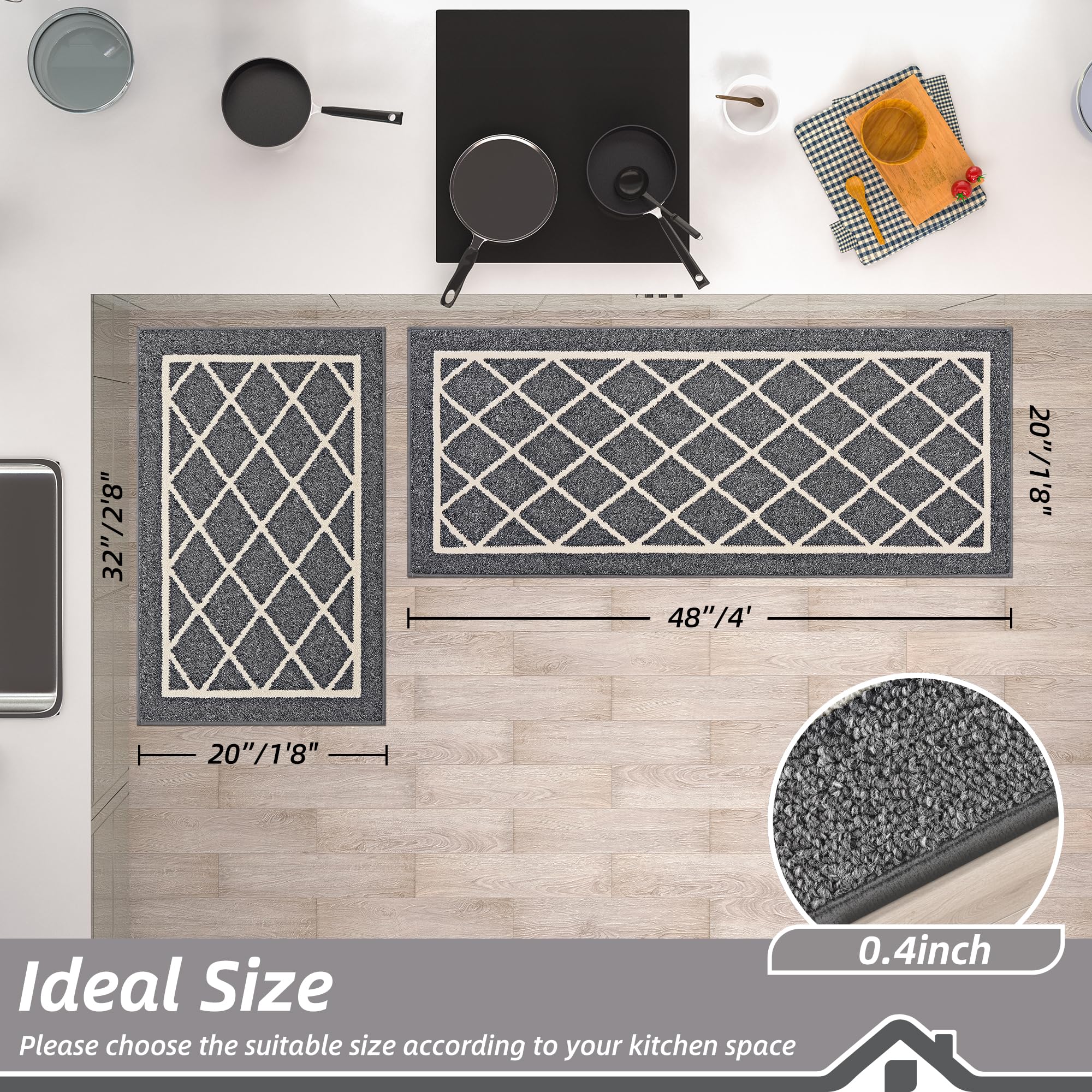BEQHAUSE Kitchen Rug