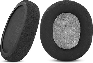 HTINDUSTRY Breathable Sports Fabric Ear Cushion Replacement Ear Pads Headphone Earpads Compatible with SteelSeries Arctis 1/Arctis 3/Arctis 5/Arctis 7/Arctis 9 RGB Illuminated Gaming Headset