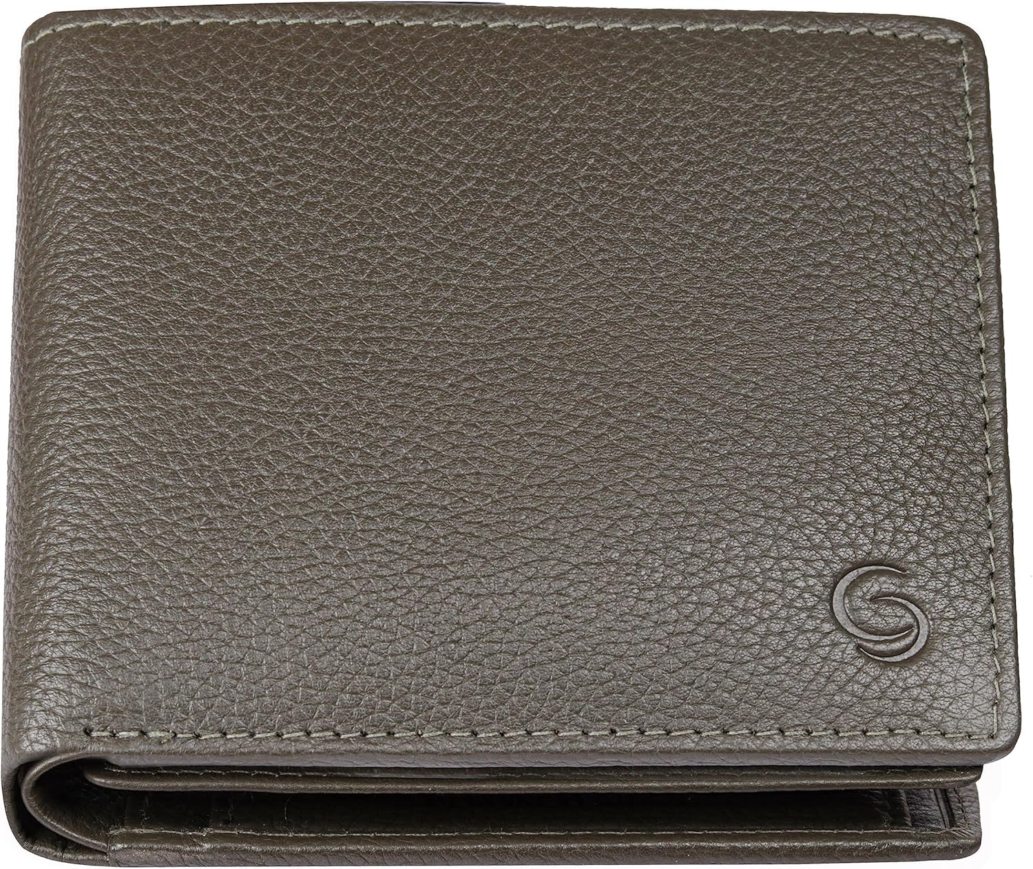 Florence RFID Blocking Leather Men's Wallet, GREEN, Two Fold Wallet