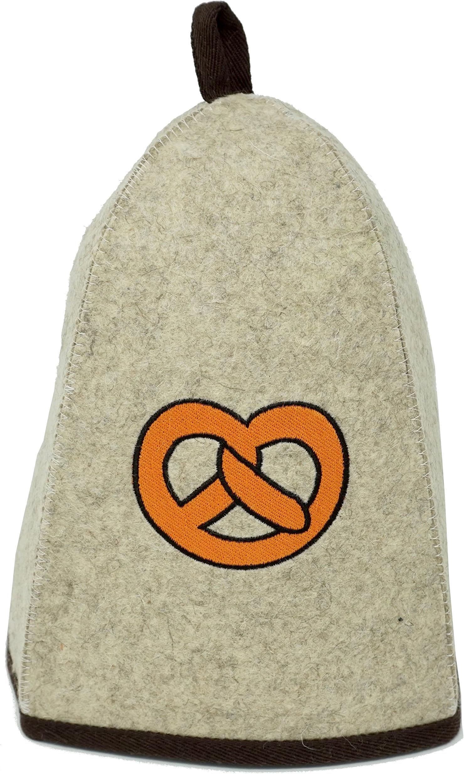 High quality sauna hat for men & women (pretzel) / felt sauna cap. Perfect sauna accessory