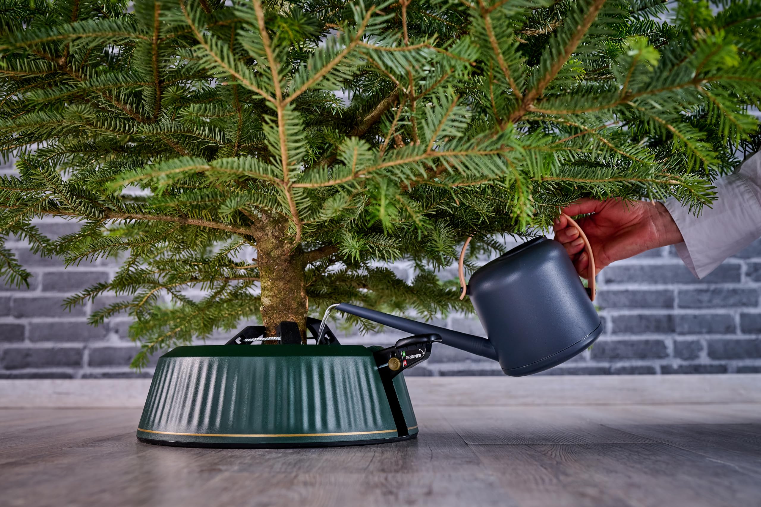 KRINNER® X-Series Christbaumständer X-260 Weihnachtsbaumständer NEU inkl. Fußpedal und 3,5 Liter Wassertank für Baumhöhe bis 2,6m Made IN Germany 94325