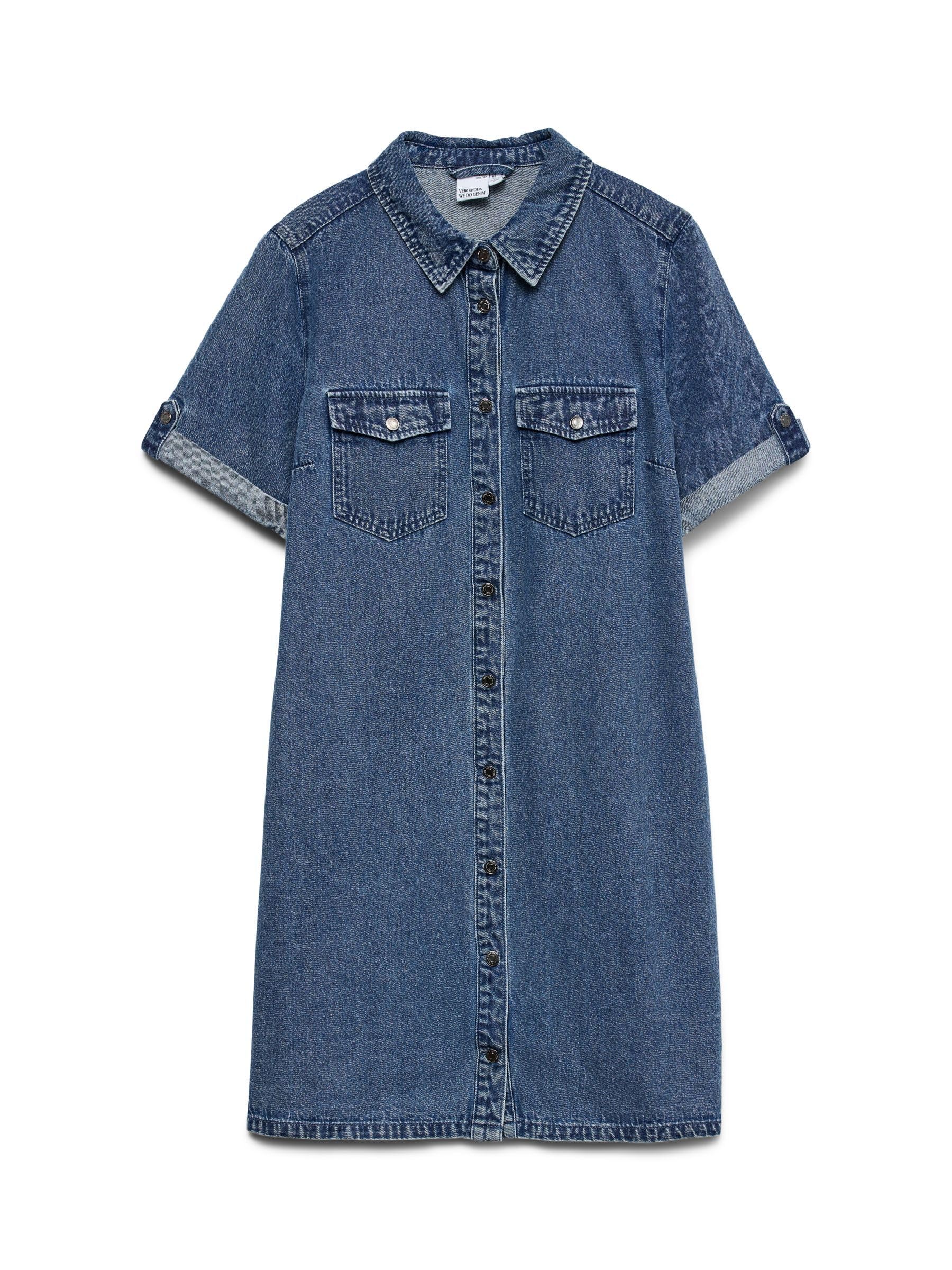 VERO MODA Female Jeanskleid VMJENNIE Kurzes Kleid