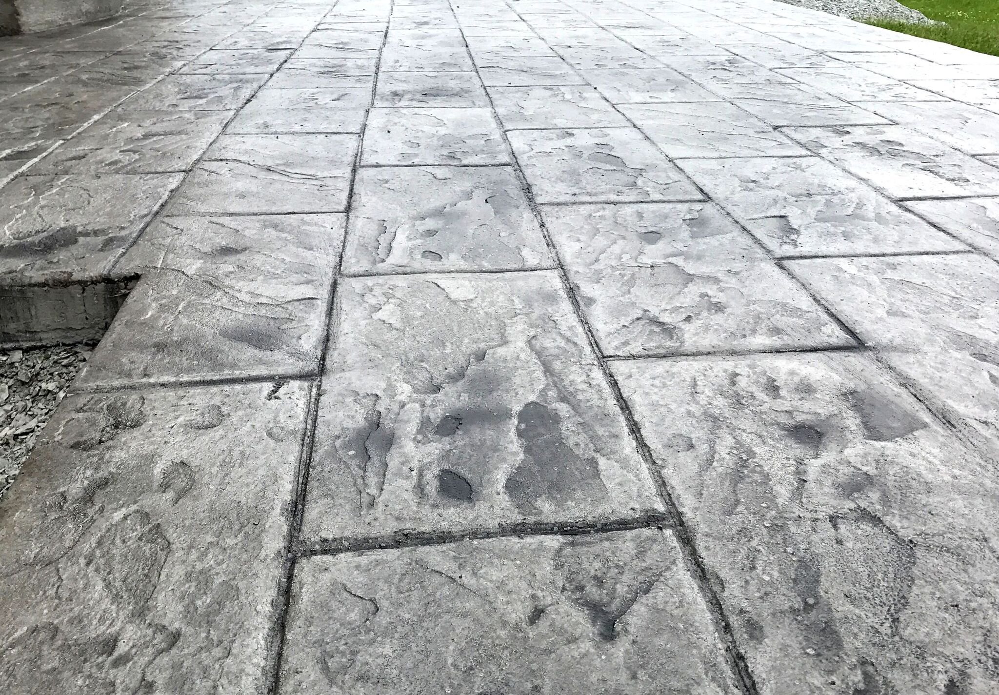 Grand Running Bond Slate Concrete Stamp Single by Walttools