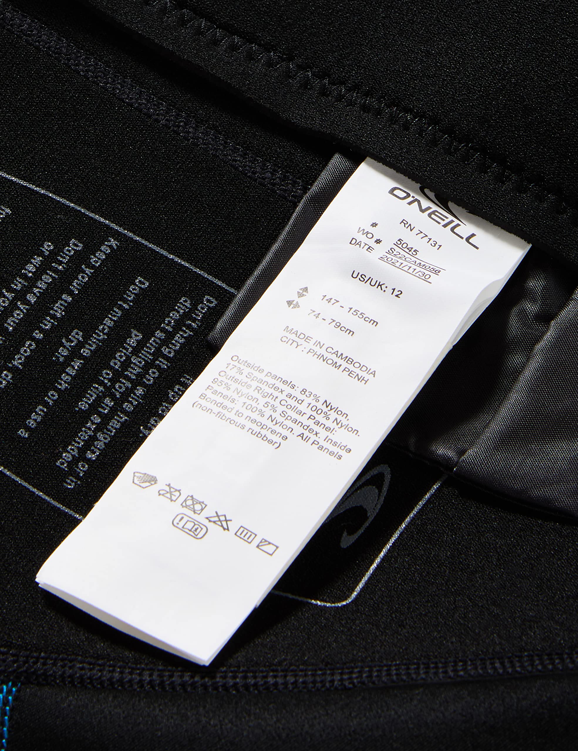 ONEILL WETSUITS Reactor II Back Zip Spring Traje húmedo, Niños