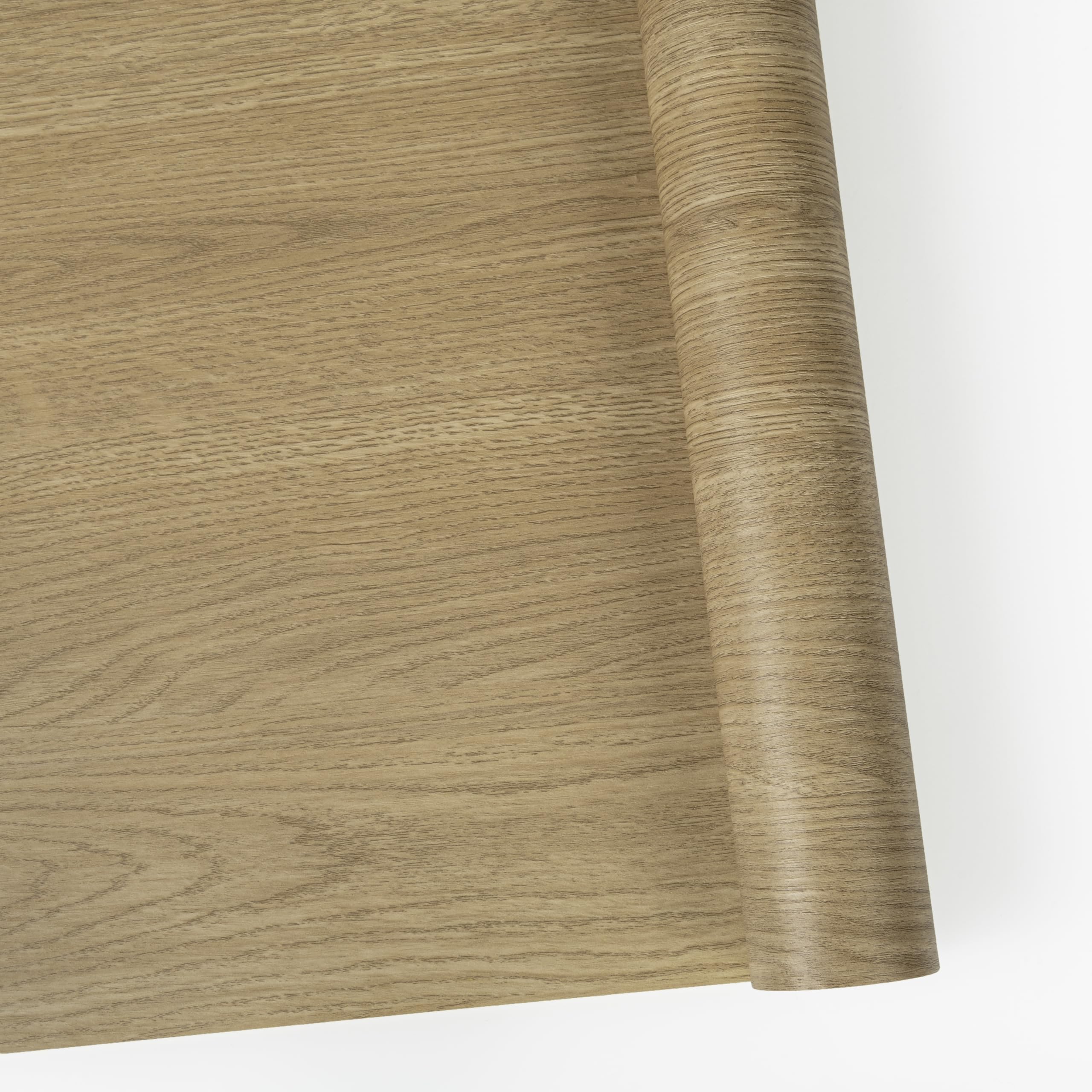 Abyssaly Oak Effect Vinyl Wrap Self Adhesive Wallpaper - Wood Sticky Back Plastic Roll - Waterproof Removable Wallpaper for Furniture, Walls, Kitchen 30 X 200cm
