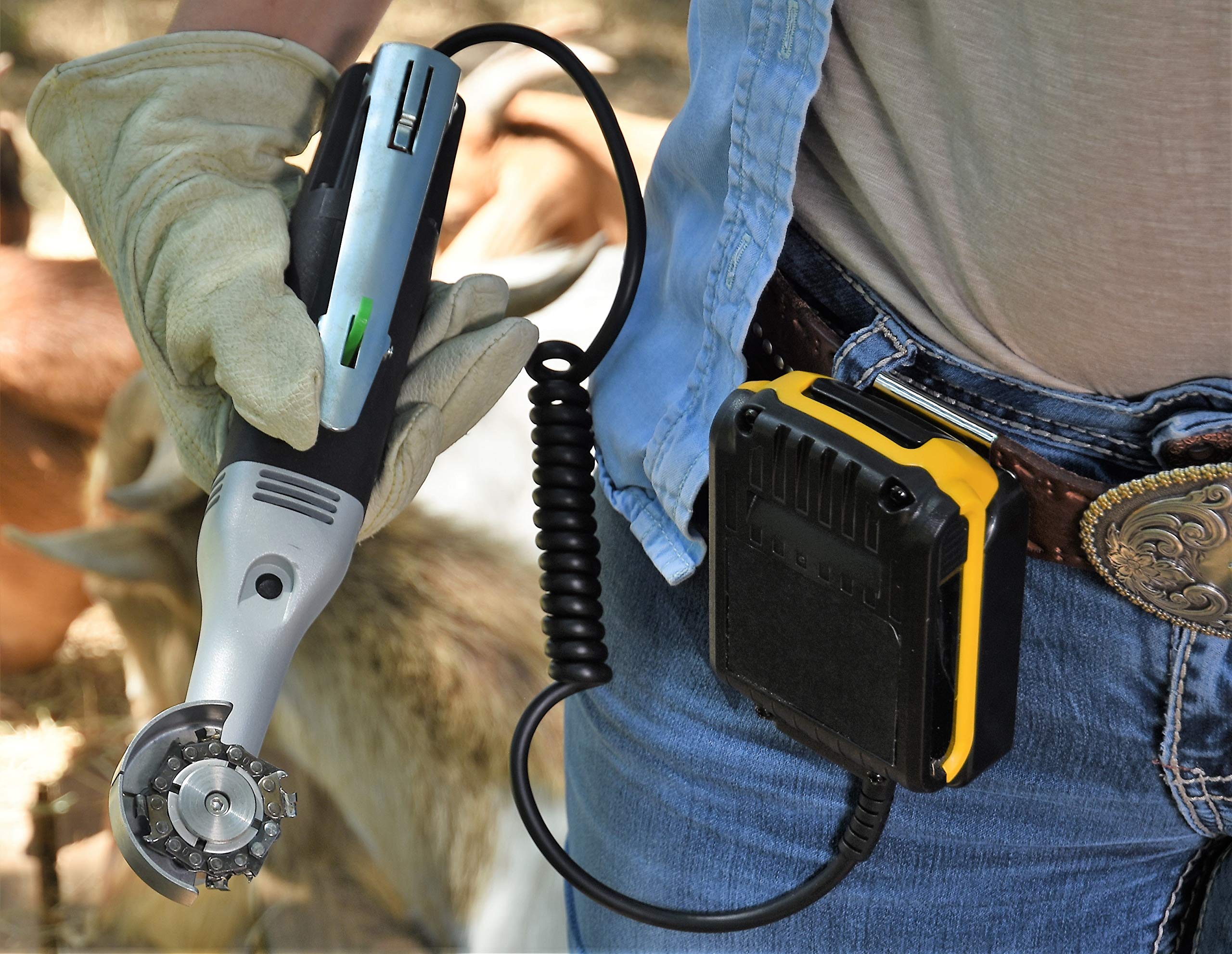 Mobile TrimItAll Hoof Trimmer Complete Battery Powered Trimming Set