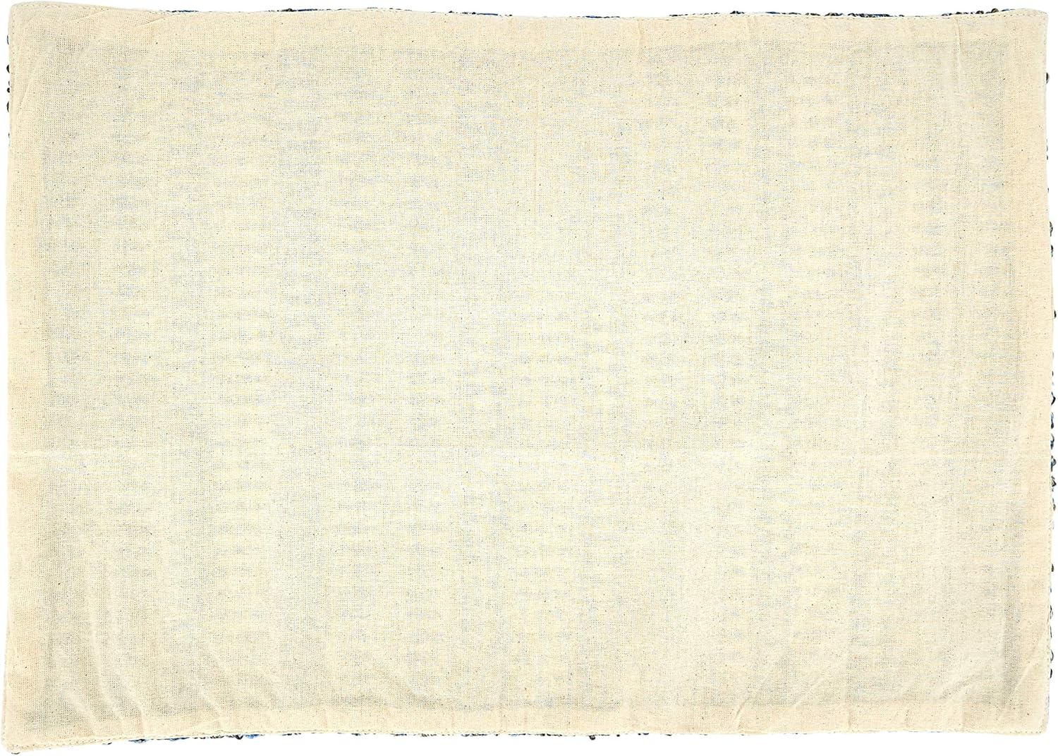 SARO LIFESTYLE Celeste Collection Woven Line Placemats (Set of 4), 14" x 20", Aqua