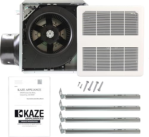 Miniatura 3 de KAZE APPLIANCE SEP150 - Ventilador de ventilación de escape de baño ultra silencioso (150 CFM, 0.5 Sone)