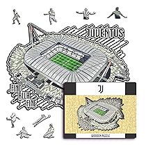 Iconic Puzzles, Juventus Allianz Stadium, Puzzle di Legno per Adulti e Bambini, Legno 100% Sostenibile, Taglia L 500 Pezzi