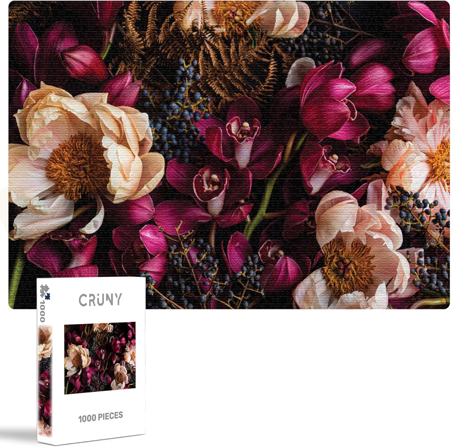 CRUNY 1000 Piece Jigsaw Puzzle Adults Zen Puzzle for Relaxation and