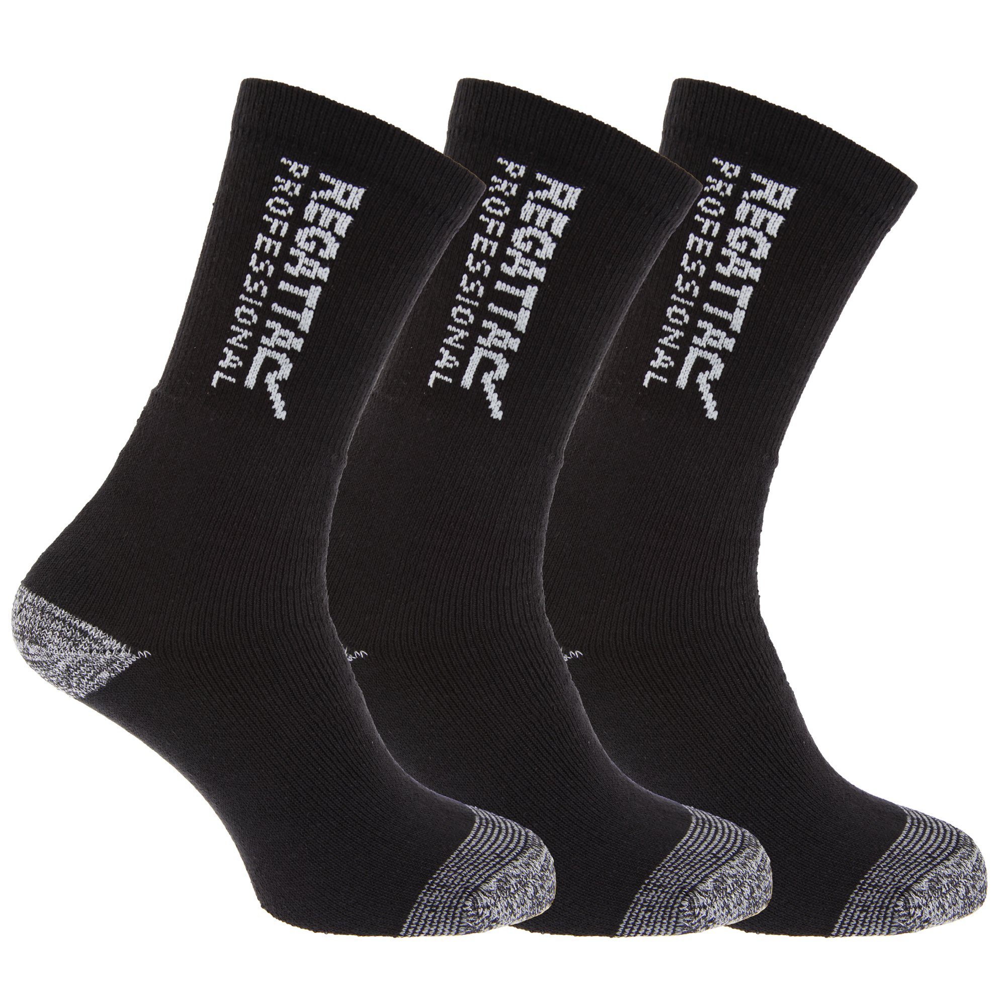 Regatta Worker Socks PACK OF 3 - Reinforced Work Boot Socks / Walking / UK 6-11
