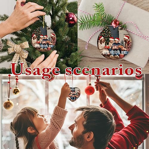 Miniatura 76 de Adornos personalizados para perro para árbol de Navidad 2024, adorno de Navidad personalizado para perros con nombre, regalos de decoración de árbol