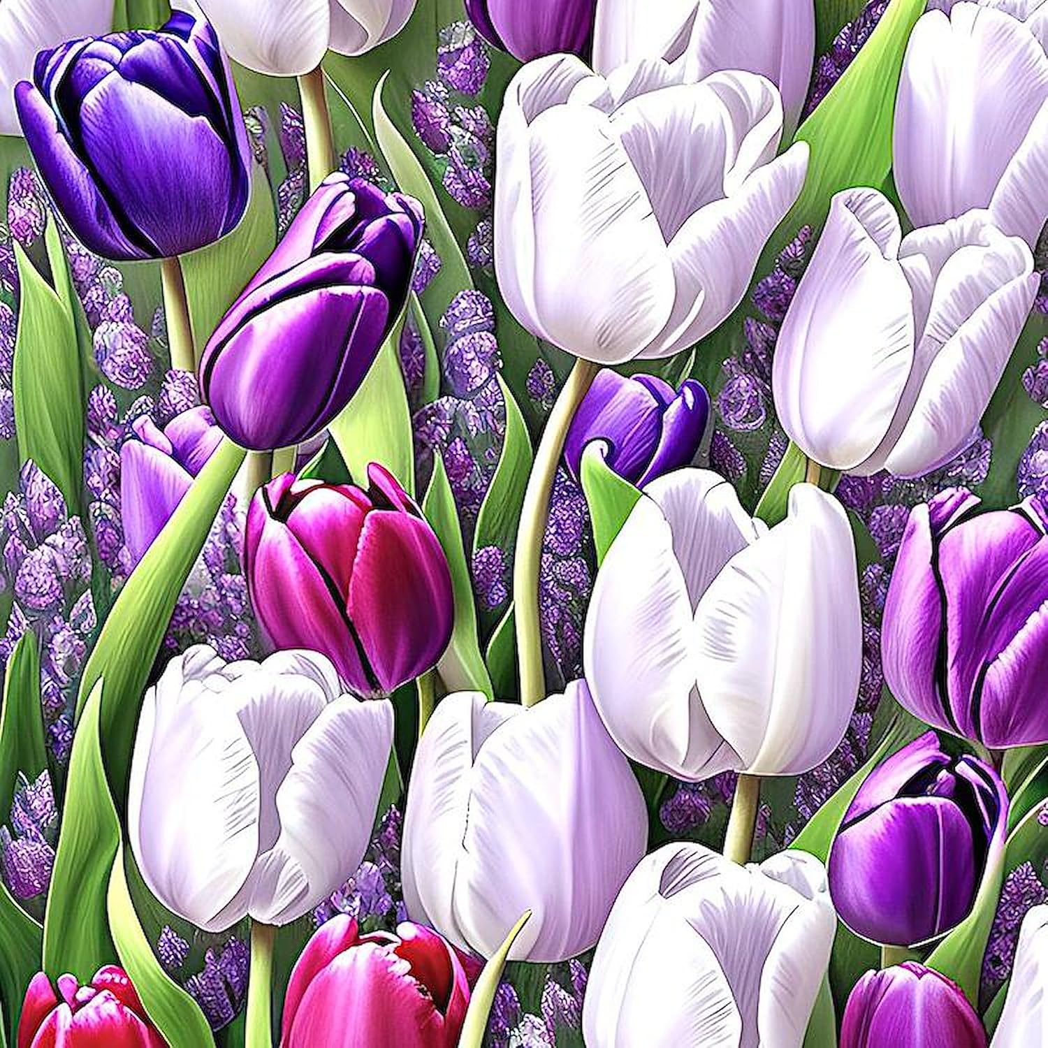 CafePress Bright and Beautiful Tulip 5.5" Round Car Magnet Magnetic Bumper Display