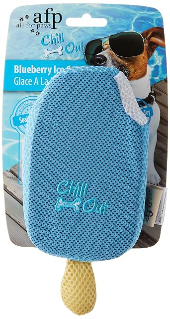 Foto 3 de 5 de All For Paws Juguetes Hidratante Chill out, Helado Fresa, 20 cm