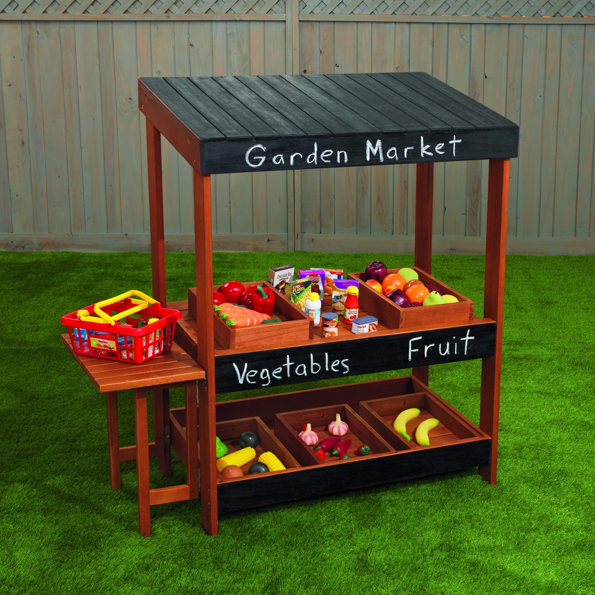 Wooden Farmers Market Stand for Outdoor and Indoor Play, Farmers Market, Play Market, Kids Market Stand, Kids Market, Farm Stand, Lemonade Stand, Grocery Store Pretend Play