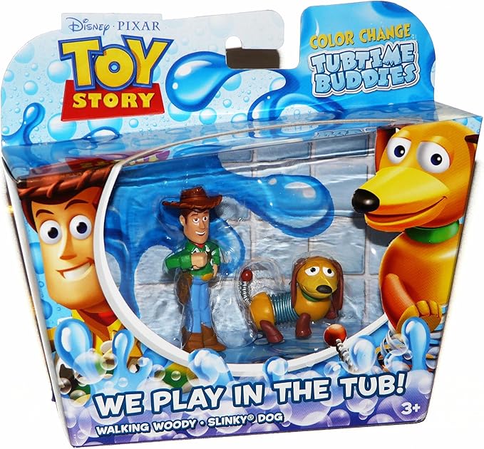 Toy Story Color Splash Buddies Slinky Dog and Woody 2Pack