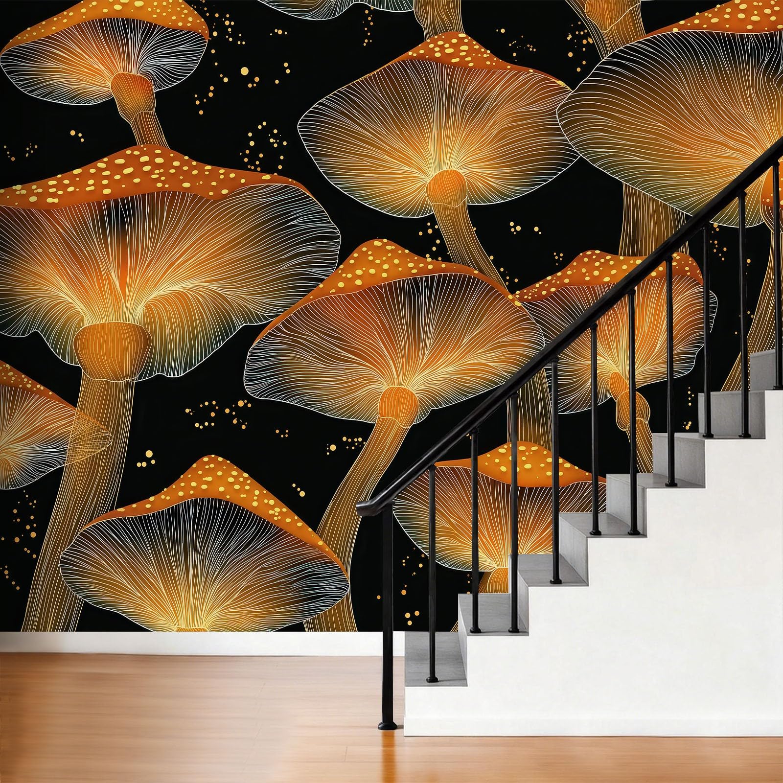 Tapeta 3D, gwiaździste niebo, zarodniki, 250 x 175 cm, mural ścienny, do fantazji, kreatywnej przestrzeni, do pokoju dziecięcego, przedpokoju, flizeliny, fototapeta, funkcja premium