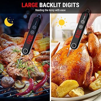 2-in-1 Bundle! Get 1 ThermoPro TP18 Instant Read Meat Thermometer+ 1 Instant Read Meat Thermometer Digital
