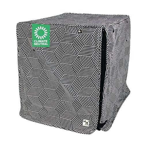 Molly Mutt Rough Gem - Funda para Jaula de Perro, 100% Lona de algodón con 2 Paneles enrollables, Ideal…