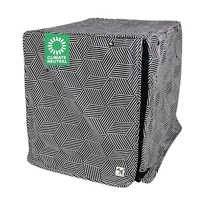 Molly Mutt Rough Gem - Funda para Jaula de Perro, 100% Lona de algodón con 2 Paneles enrollables, Ideal…