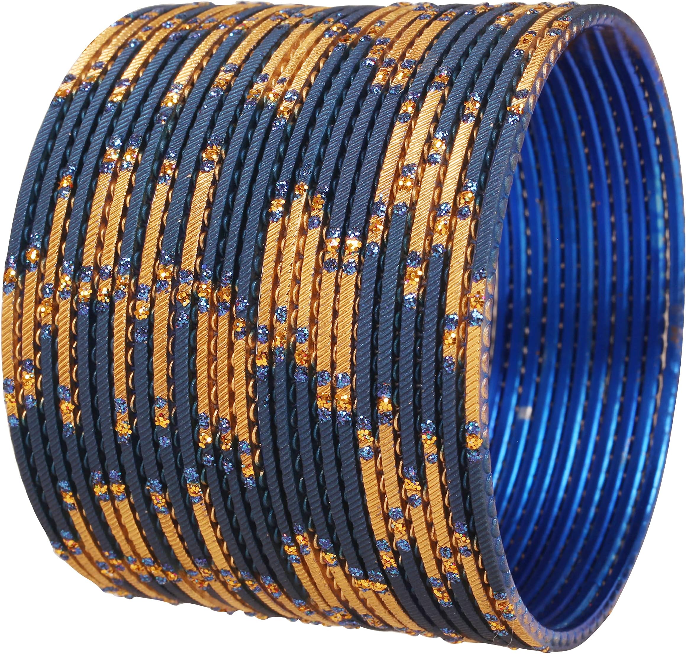 Indian Fresh Bollywood Fashion Handcrafted Enchanting Designer Jewelry Bracelets Bangle. Set of 24. for Women.