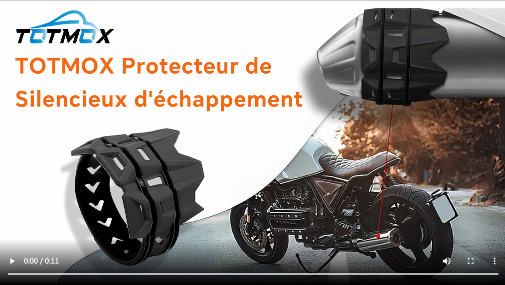 Protection Silicone Pour Tuyau D'échappement Moto - Anti-brûlure, élastique, 38.8 Cm, Plusieurs Couleurs